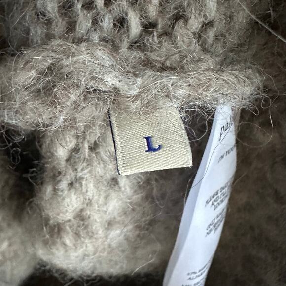 Paloma Wool Carlota Off-Shoulder Sweater Taupe Alpaca Blend - Picture 11 of 11